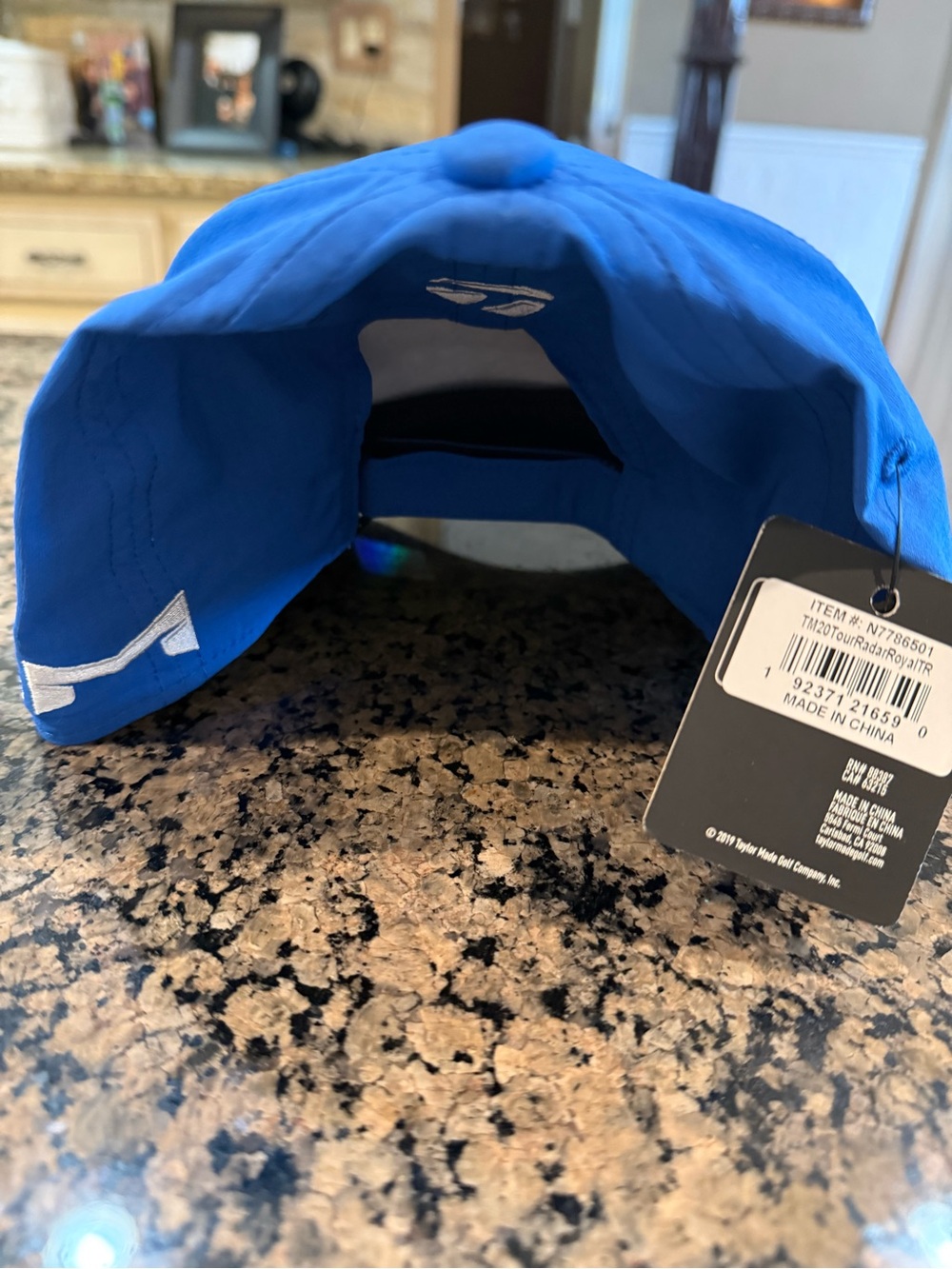 TaylorMade Blue Golf Cap with White Logo - Picture 2 of 4